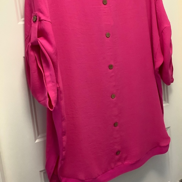 Joseph Ribkoff Fuchsia Top - Picture 6 of 6